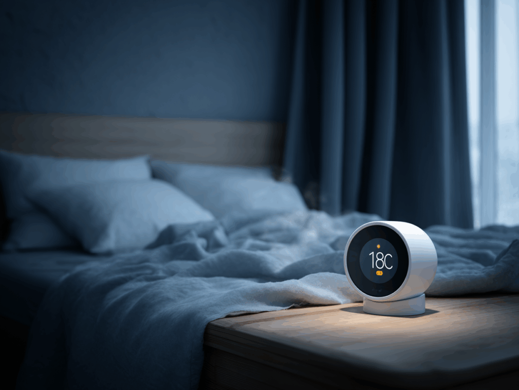 Optimales Schlafzimmer für besseren Schlaf - Dunkler, kühler Raum für
erholsame Nacht