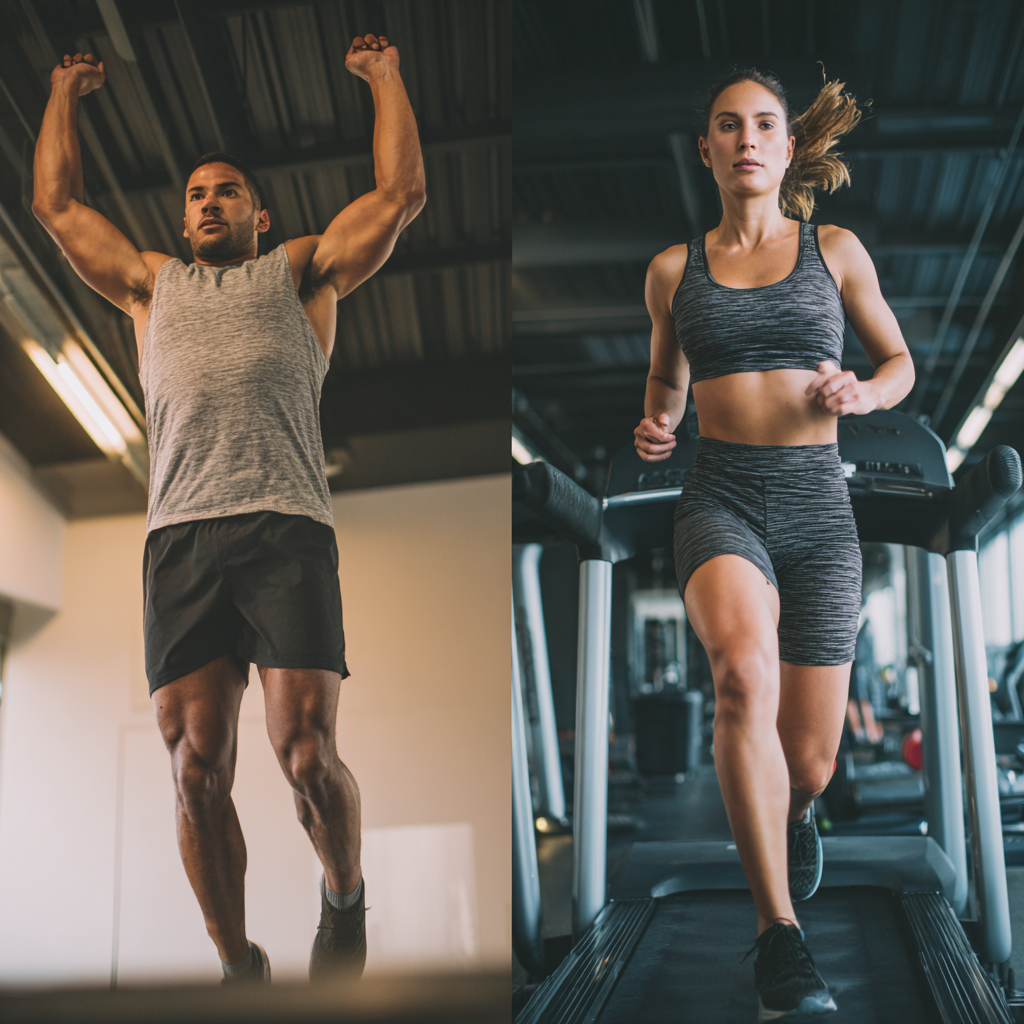 HIIT vs Steady-State Cardio Training Vergleich - Intensive Intervalle gegen
gleichmäßiges Ausdauertraining